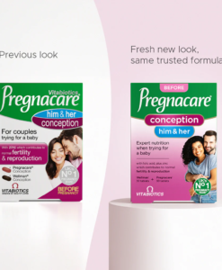 Viên uống tăng khả năng thụ thai Vitabiotics Pregnacare Him & Her Conception, 60 viên