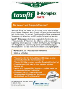 Viên uống taxofit Vitamin B-Komplex bổ sung vitamin nhóm B, 40 viên