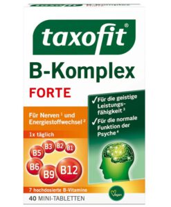 Viên uống taxofit Vitamin B-Komplex bổ sung vitamin nhóm B, 40 viên