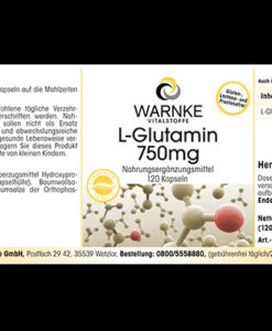 Viên uống WARNKE L-Glutamin 750mg, 120 viên