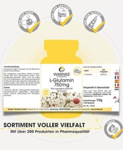 Viên uống WARNKE L-Glutamin 750mg, 120 viên