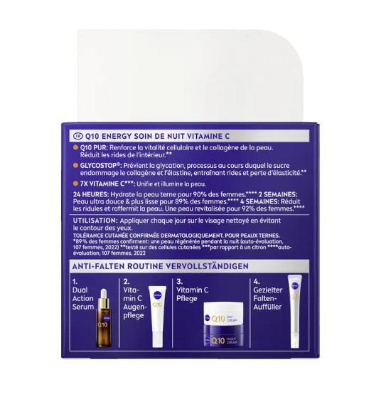 Bộ kem dưỡng da Nivea Q10 Anti-Falten Energy ngày đêm, 2x50 ml Bộ kem dưỡng da Nivea Q10 Anti-Falten Energy ngày đêm, 2x50 ml