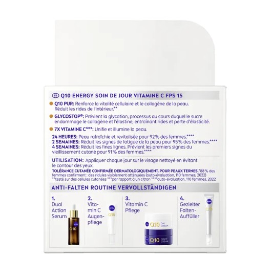Bộ kem dưỡng da Nivea Q10 Anti-Falten Energy ngày đêm, 2x50 ml Bộ kem dưỡng da Nivea Q10 Anti-Falten Energy ngày đêm, 2x50 ml