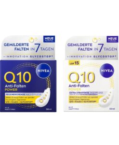 Bộ kem dưỡng da Nivea Q10 Anti-Falten Power Regenerierend ngày đêm, 2x50 ml