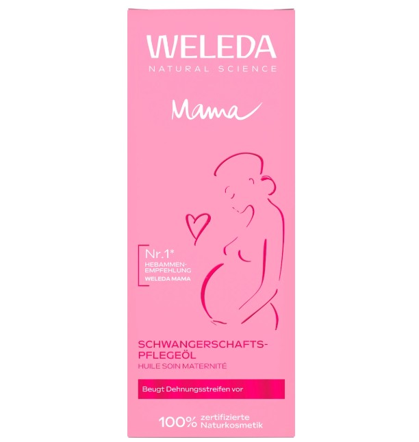 Dầu dưỡng da Weleda Mama Schwangerschafts-Pflegeöl massage chống rạn da bà bầu, 100ml Dầu dưỡng da Weleda Mama Schwangerschafts-Pflegeöl massage chống rạn da bà bầu, 100ml