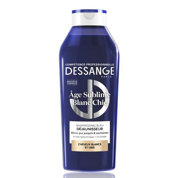 Dầu gội Dessange Âge Sublime Blanc Chic cho tóc bạc, tóc tẩy, 280ml Dầu gội Dessange Âge Sublime Blanc Chic cho tóc bạc, tóc tẩy, 280ml