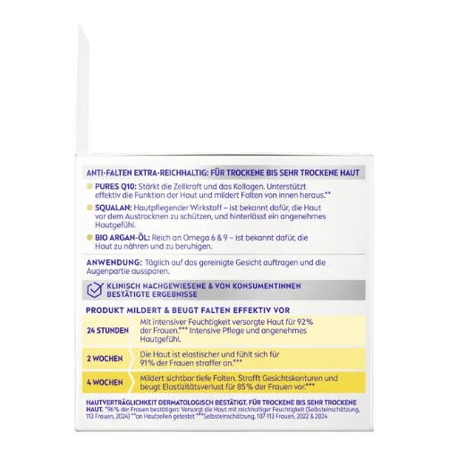 Kem dưỡng da Nivea Q10 Anti-Falten Extra Reichhaltige Tagespflege ban ngày cho da rất khô, 50ml Kem dưỡng da Nivea Q10 Anti-Falten Extra Reichhaltige Tagespflege ban ngày cho da rất khô, 50ml