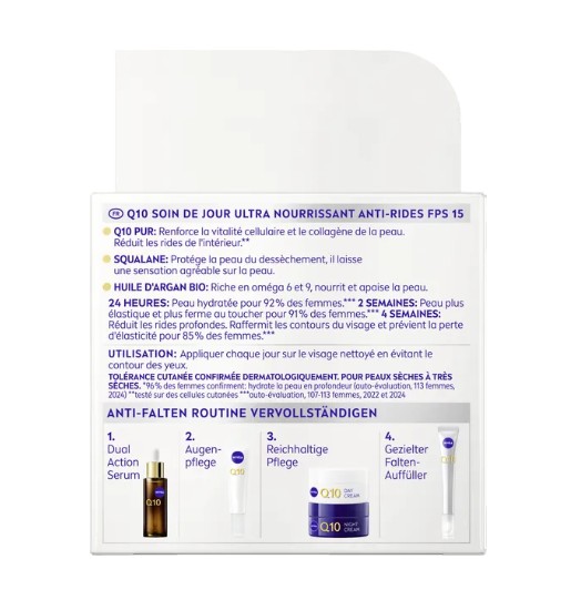 Kem dưỡng da Nivea Q10 Anti-Falten Extra Reichhaltige Tagespflege ban ngày cho da rất khô, 50ml Kem dưỡng da Nivea Q10 Anti-Falten Extra Reichhaltige Tagespflege ban ngày cho da rất khô, 50ml