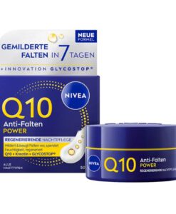 Kem dưỡng da Nivea Q10 Anti-Falten Power Regenerierend ban đêm, 50 ml