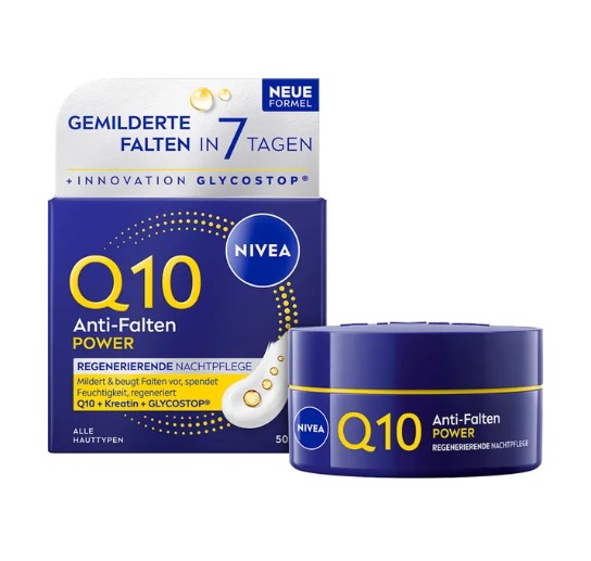Kem dưỡng da Nivea Q10 Anti-Falten Power Regenerierend ban đêm, 50 ml Kem dưỡng da Nivea Q10 Anti-Falten Power Regenerierend ban đêm, 50 ml