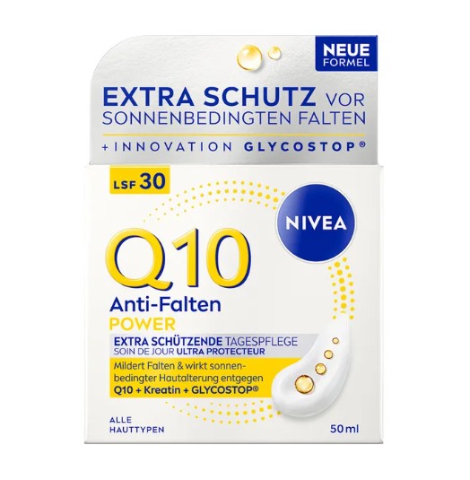 Kem dưỡng da NIVEA Q10 Anti-Falten Power Straffend LSF 30 ban ngày, 50 ml