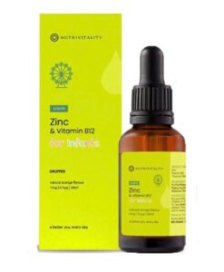 Kẽm giọt hữu cơ Nutrivitality Zinc & Vitamin B12 tăng đề kháng cho trẻ từ sơ sinh, 30ml