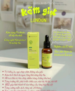 Kẽm giọt hữu cơ Nutrivitality Zinc & Vitamin B12 tăng đề kháng cho trẻ từ sơ sinh, 30ml