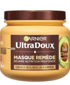 Kem ủ tóc Garnier Ultra Doux Huile d’Avocat & Beurre de Karité cho tóc rất khô và xoăn cứng, 340ml