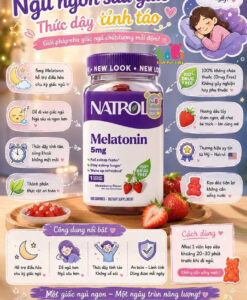 Kẹo dẻo hỗ trợ ngủ ngon Natrol Melatonin 5mg Gummies, 180 viên