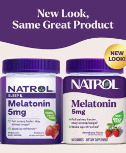 Kẹo dẻo hỗ trợ ngủ ngon Natrol Melatonin 5mg Gummies, 180 viên