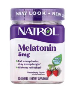 Kẹo dẻo hỗ trợ ngủ ngon Natrol Melatonin 5mg Gummies, 90 viên