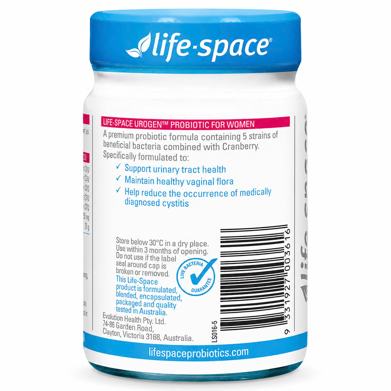 Men vi sinh Life Space Urogen Probiotic For Women bổ sung lợi khuẩn cho phụ nữ, 40 viên Men vi sinh Life Space Urogen Probiotic For Women bổ sung lợi khuẩn cho phụ nữ, 40 viên