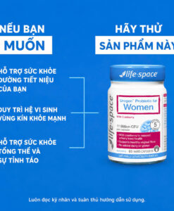 Men vi sinh Life Space Urogen Probiotic For Women bổ sung lợi khuẩn cho phụ nữ, 40 viên