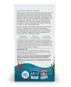 Nordic Naturals Ultimate Omega Junior bổ sung DHA cho trẻ em từ 6 tuổi, 120 viên