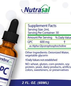 Nutrasal Cerebra GPC Liquid bổ não, hỗ trợ nhận thức, 60ml