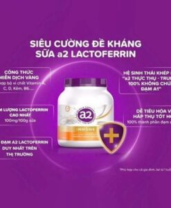 Sữa bột A2 Immune Lactoferrin tăng đề kháng, 900g