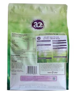 Sữa bột A2 nguyên kem Full Cream A2 Milk, 1 kg