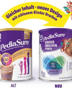 Sữa PediaSure Kinder Drachen Power Schokolade Geschmack tăng chiều cao, tăng đề kháng vị socola, 850g