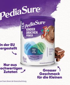 Sữa PediaSure Kinder Drachen Power Schokolade Geschmack tăng chiều cao, tăng đề kháng vị socola, 850g