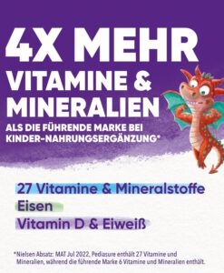 Sữa PediaSure Kinder Drachen Power Schokolade Geschmack tăng chiều cao, tăng đề kháng vị socola, 850g