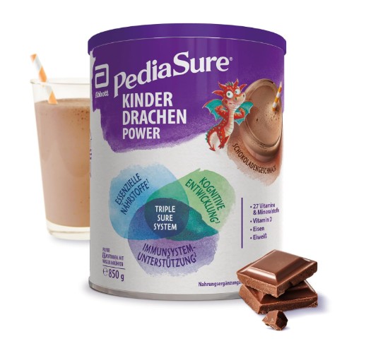 Sữa PediaSure Kinder Drachen Power Schokolade Geschmack tăng chiều cao, tăng đề kháng vị socola, 850g Sữa PediaSure Kinder Drachen Power Schokolade Geschmack tăng chiều cao, tăng đề kháng vị socola, 850g