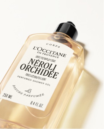 Sữa tắm L'Occitane Néroli & Orchidée Douche Parfumé hương hoa lan và hoa cam, 250ml Sữa tắm L'Occitane Néroli & Orchidée Douche Parfumé hương hoa lan và hoa cam, 250ml
