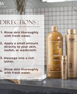 Sữa tắm tẩy da chết F&W Exfoliating Exfoliant GOLD, 940ml