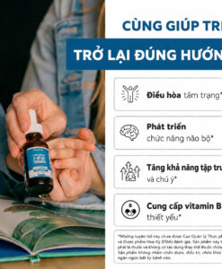 Triquetra L-Methyl folate 5-MTHF Plus Methyl B12 Kids hỗ trợ phát triển não bộ, tâm trạng, hành vi cho trẻ, 30ml