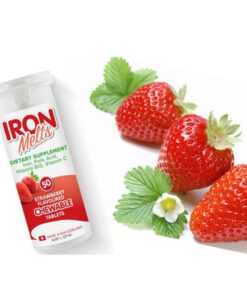 Viên ngậm bổ sung sắt vị dâu Iron Melts Chewable Tablets, 50 viên