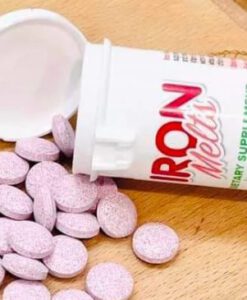 Viên ngậm bổ sung sắt vị dâu Iron Melts Chewable Tablets, 50 viên