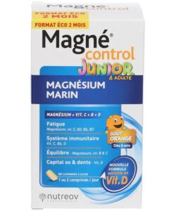 Viên ngậm Nutreov Magné Control Junior & Adultes Magnesium Marine bổ sung magie, 60 viên