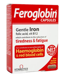 Viên sắt Vitabiotics Feroglobin bổ máu, giảm mệt mỏi, 30 viên