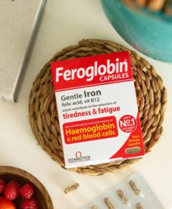 Viên sắt Vitabiotics Feroglobin bổ máu, giảm mệt mỏi, 30 viên