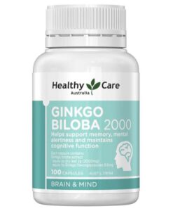 Viên uống bổ não Healthy Care Ginkgo Biloba 2000mg, 100 viên