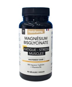 Viên uống bổ sung magie Nat&Form Magnesium Bisglycinate, 90 viên