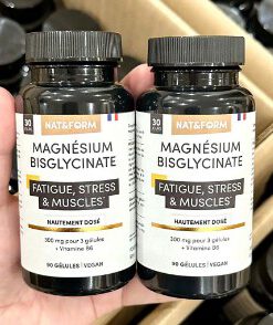 Viên uống bổ sung magie Nat&Form Magnesium Bisglycinate, 90 viên