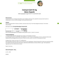 Viên uống bổ tim mạch Sanct Bernhard Coenzyme Q10 50mg, 300 viên
