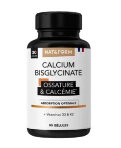 Viên uống canxi hữu cơ Nat&Form Calcium Bisglycinate, 90 viên