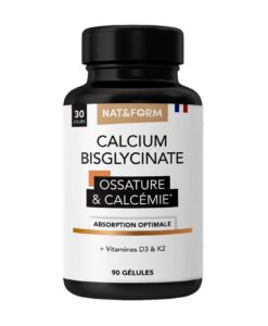 Viên uống canxi hữu cơ Nat&Form Calcium Bisglycinate, 90 viên