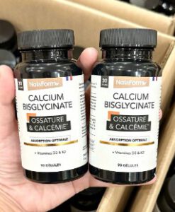 Viên uống canxi hữu cơ Nat&Form Calcium Bisglycinate, 90 viên