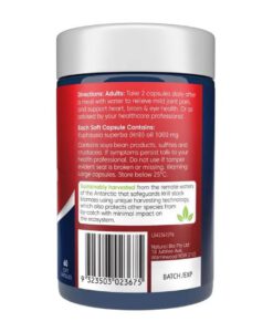 Viên uống dầu nhuyễn thể Bioglan Red Krill Oil Double Strength 1000mg, 60 viên
