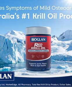 Viên uống dầu nhuyễn thể Bioglan Red Krill Oil Double Strength 1000mg, 60 viên