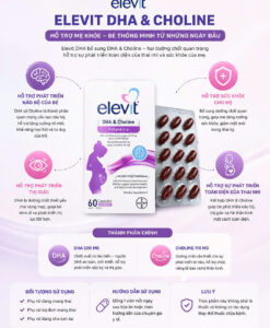 Viên uống DHA cho bà bầu Elevit DHA & Choline Pregnancy, 60 viên