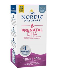Viên uống DHA bà bầu Nordic Naturals Prenatal DHA, 180 viên